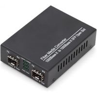 Digitus DN-82133 netwerk media converter 1000 Mbit/s 1550 nm Multimode, Single-mode Zwart - thumbnail