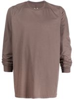 Rick Owens t-shirt en coton à manches longues - Marron