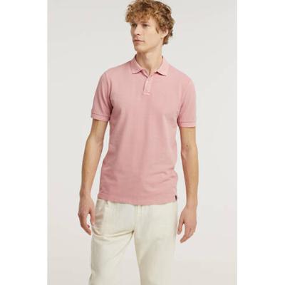 Scotch & Soda regular fit polo met biologisch katoen lichtroze