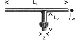 Bosch Accessories 1607950028 Reservesleutel voor tandkransboorhouder S1