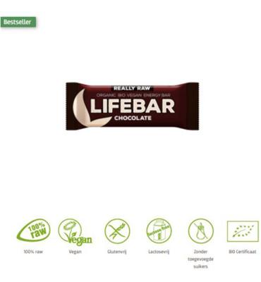 Lifefood Lifefood Lifebar Chocolade Bio (47g) Lifefood Lifefood Lifebar Chocolade Bio (47g)