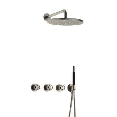 Hotbath Cobber@Work IBSW70 inbouwdouche met 30cm hoofddouche nikkel geborsteld Hotbath Cobber@Work IBSW70 inbouwdouche met 30cm hoofddouche nikkel geborsteld
