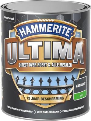 Hammerite Ultima Mat - Antraciet - 0,75 liter