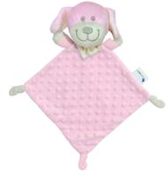 Interbaby knuffeldoekje hond 28 x 17 cm polyester