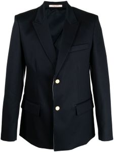 Valentino Garavani blazer à simple boutonnage - Bleu