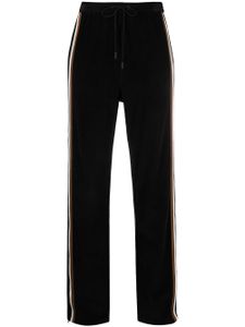 DSQUARED2 pantalon de jogging en velours côtelé à bande latérale - Noir