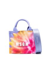 MSGM sac cabas en toile - Violet