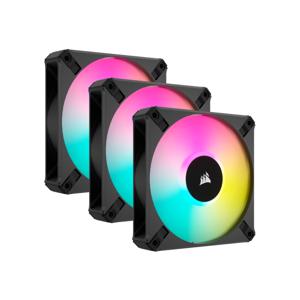 Corsair iCUE AF120 RGB ELITE + Lighting Node CORE case fan 3 stuks, 4-pins PWM fan-connector