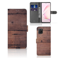 Samsung Note 10 Lite Book Style Case Old Wood - thumbnail