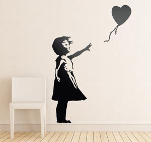 Sticker Banksy ballon