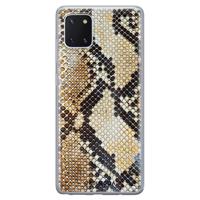 Samsung Galaxy Note 10 Lite siliconen hoesje - Golden snake