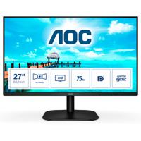 AOC 27B2QAM LED-monitor Energielabel E (A - G) 68.6 cm (27 inch) 1920 x 1080 Pixel 16:9 4 ms HDMI, DisplayPort, Hoofdtelefoonaansluiting, VGA, Audio-Line-in - thumbnail