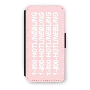 Hotline bling pink: iPhone 8 Plus Flip Hoesje