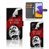 Samsung Galaxy A22 4G | M22 Portemonnee Hoesje Zombie Blood