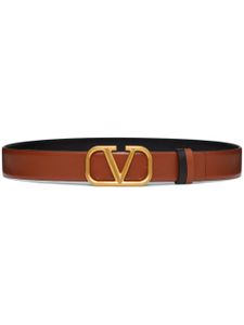 Valentino Garavani ceinture VLogo Signature 30mm à design réversible - Marron