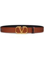 Valentino Garavani ceinture VLogo Signature 30mm à design réversible - Marron - thumbnail