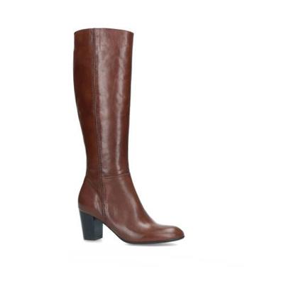 Manfield leren laarzen cognac