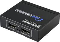 SpeaKa Professional SP-HDS-110 1 + 2 poorten HDMI-splitter 3840 x 2160 Pixel Zwart