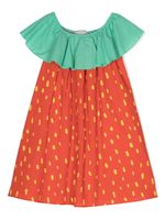 Stella McCartney Kids robe Strawberry en maille intarsia - Rouge - thumbnail