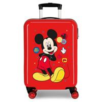 Disney Trolley 55 Cm 4 Wheels Mickey Mouse Enjoy The Day Twister Red