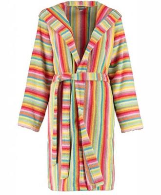 Cawö Cawö Dames Badjas met Capuchon kort 7082 Multi 46