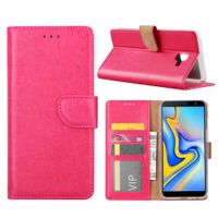 Samsung Galaxy J6 Plus (2018) Hoesje Roze met Pasjeshouder