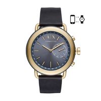 Horlogeband Armani Exchange AXT1023 Leder Blauw 22mm - thumbnail