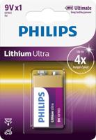 Philips 6FR61LB1A/10 Lithium Ultra batterij (9V, 1 blister)