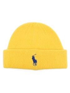 Polo Ralph Lauren Polo Pony wool beanie - Jaune