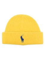 Polo Ralph Lauren Polo Pony wool beanie - Jaune - thumbnail