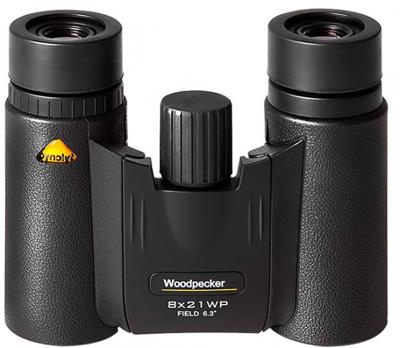 Bynolyt verrekijker 8 x 21 Woodpecker 9 x 4,5 cm staal zwart