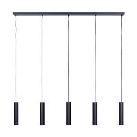 Ztahl Hanglamp Salerno 5 lichts L 120 cm zwart - thumbnail