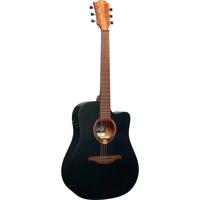 LAG Guitars Tramontane 70 T70DCE Black Satin elektrisch-akoestische westerngitaar - thumbnail