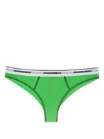 DSQUARED2 culotte en dentelle à bande logo - Vert