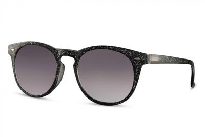 CWI zonnebril rond volledig omrand cat. 3 zwart/zwart CWI zonnebril rond volledig omrand cat. 3 zwart/zwart