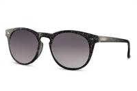 CWI zonnebril rond volledig omrand cat. 3 zwart/zwart