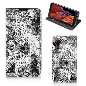 Mobiel BookCase Samsung Galaxy Xcover 5 Skulls Angel