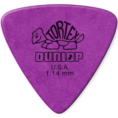 Dunlop 431R114 Tortex Triangle 1.14mm plectrum paars Dunlop 431R114 Tortex Triangle 1.14mm plectrum paars