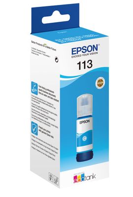 Epson C13T06B240 113 EcoTank Navulinkt Origineel Epson Cyaan 70 ml