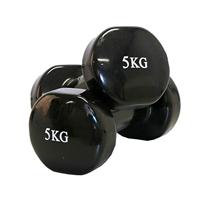 Focus Fitness Vinyl 2 x 5 kg halter, zwart, één maat