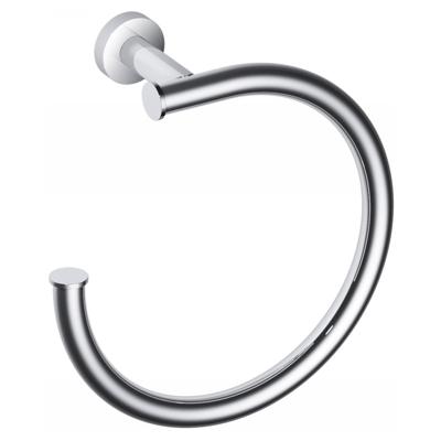 Handdoekring Hotbath Cobber Rond Zwart Chroom