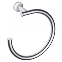 Handdoekring Hotbath Cobber Rond Zwart Chroom