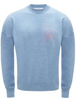 JW Anderson sweat à logo imprimé - Bleu