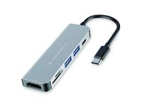 Conceptronic DONN02G interface hub USB 3.2 Gen 1 (3.1 Gen 1) Type-C 5000 Mbit/s Aluminium