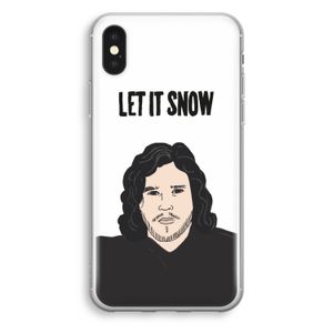 Let It Snow: iPhone X Transparant Hoesje