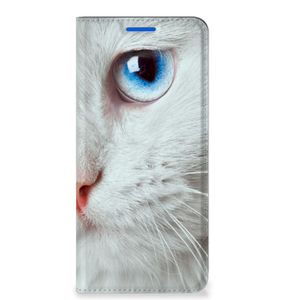 OPPO Reno6 5G Hoesje maken Witte Kat