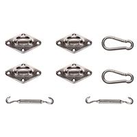 NC outdoor bevestigingsmateriaal vierkant RVS