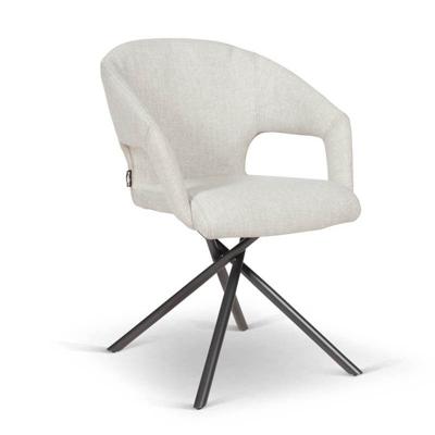 Industriële Armstoel Selene | Metaal Stof  | Grijs