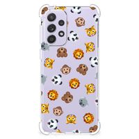 Doorzichtige Silicone Hoesje voor Samsung Galaxy A33 Dieren Emojis - thumbnail