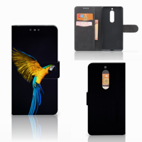 Nokia 5 Telefoonhoesje met Pasjes Papegaai